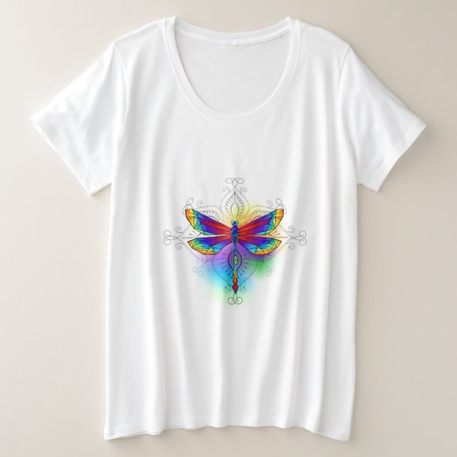 Dragonfly en arc-en-ciel (Design devant)