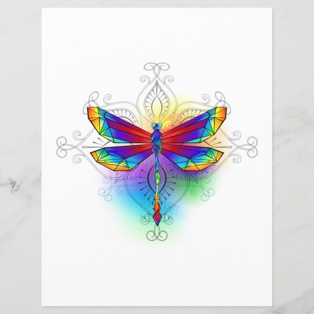 Dragonfly en arc-en-ciel (Devant)