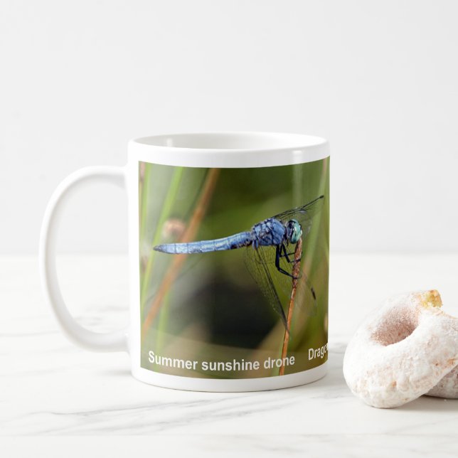 Dragonfly Haiku Coffee Mug (Avec donut)