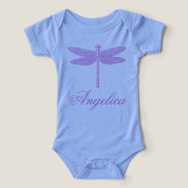 Dragonfly Imaginaire rose et violet (Design Recto)