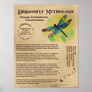 DRAGONFLY MYTHOLOGIE POSTER