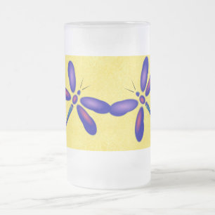 Dragonfly numérique Yellow Frosted Mug