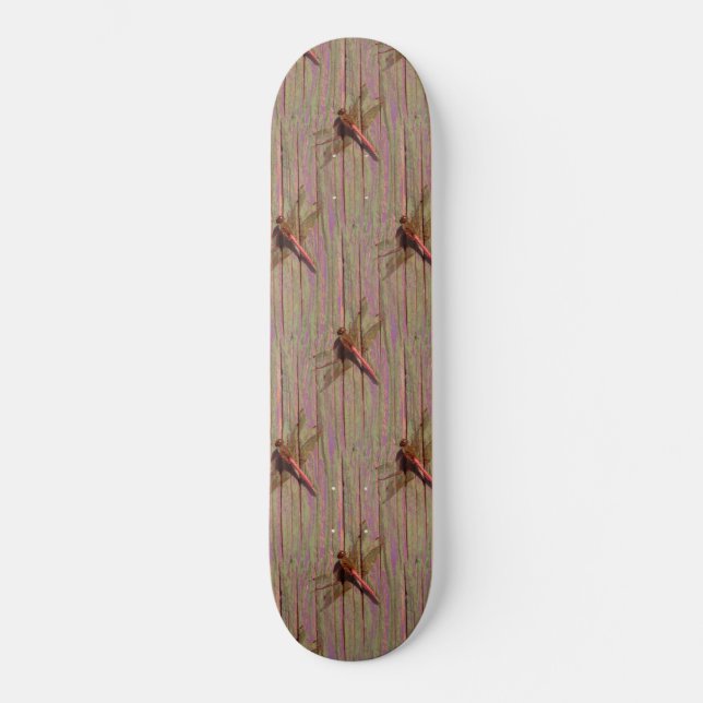 Dragonfly Rustic Skateboard (Recto)