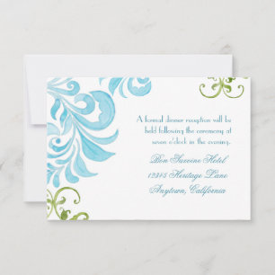 Dragonfly Swirls Scroll Chic Floral Invitation mod