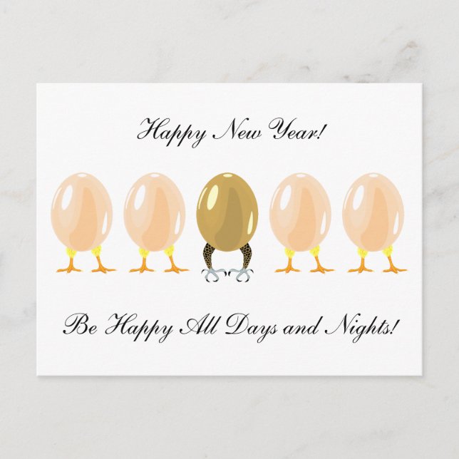 dragons et poulets Carte postale personnalisée (Devant)