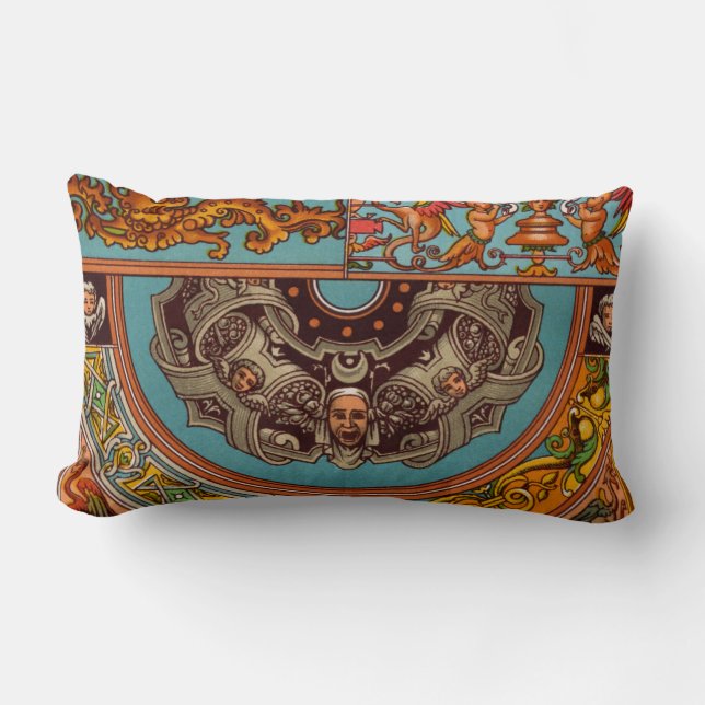 Dragons & Gargoyles Lumbar Coussin (Recto)