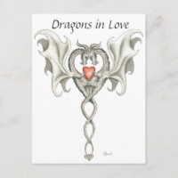 Dragons in Love - carte postale