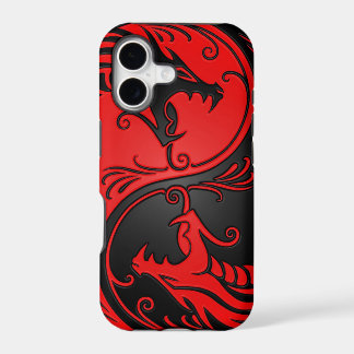 Dragons rouges et noirs de Yin Yang