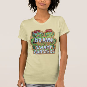 Drainer les monstres du marais T-shirt pour femmes