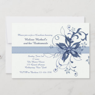 Drama et Fanfare Blue Invitation