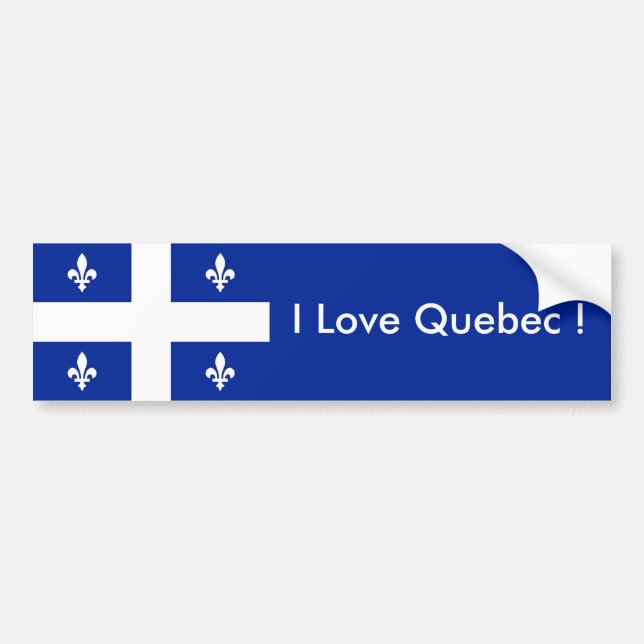 Drapeau à autocollants du Québec, Canada (Devant)