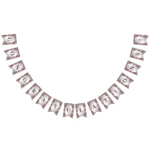 Drapeau à soute ornementale rose