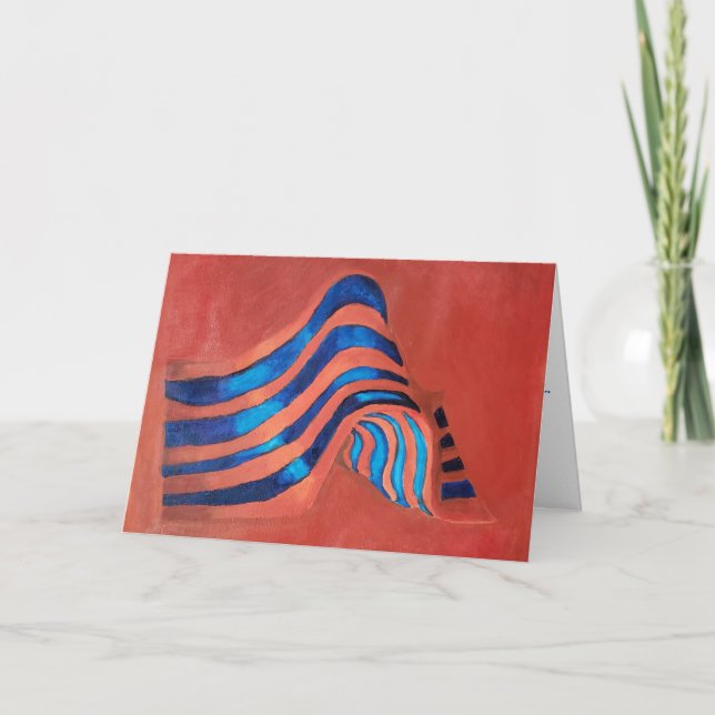 "Drapeau acrylique" Carte de félicitations (Devant)