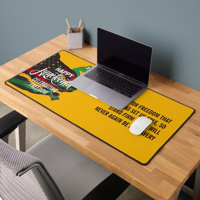 Drapeau afro-américain jaune de la fête JUNETEENTH (Bureau 2)