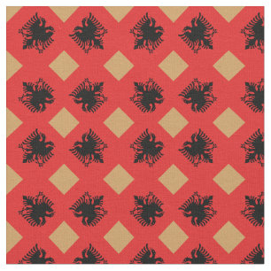 Drapeau albanais et tissu tendance albanais