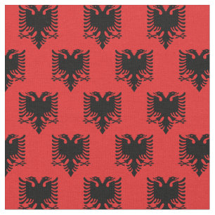 Drapeau albanais et tissu tendance albanais