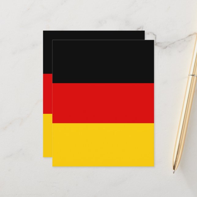 Drapeau allemand (Devant/Arrière en situation)