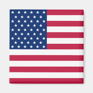 Drapeau américain 4 juillet Carré Fridge Magnet