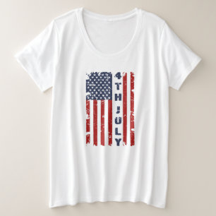 Drapeau américain 4 juillet et déchiré