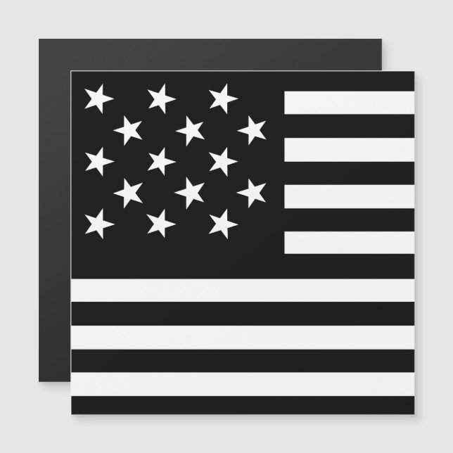 Drapeau américain à bannière étoilée noire (Devant / Derrière)