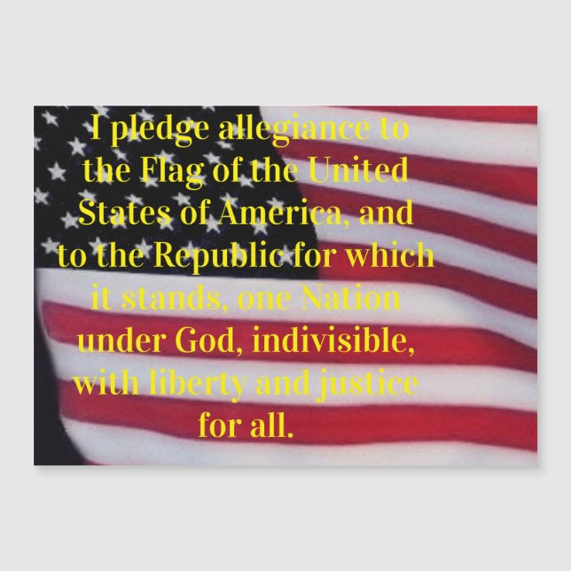 Drapeau américain avec aimant de gage (Devant)