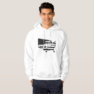 Drapeau américain avec le sweat - shirt à capuche