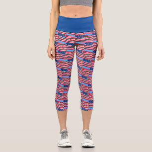 Drapeau américain Capri Leggings