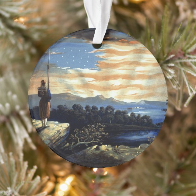 Drapeau américain céleste dans le ciel, Zouave Gue (Arbre)