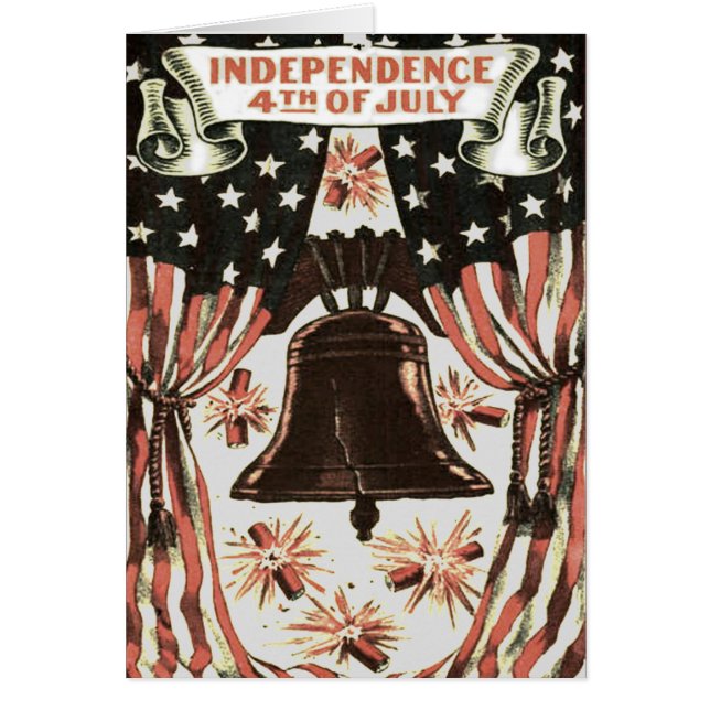 Drapeau américain Cloche de l'indépendance Feux d' (Devant)