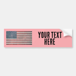 DRAPEAU AMÉRICAIN CRÉER VOTRE PROPRE Sticker pare-