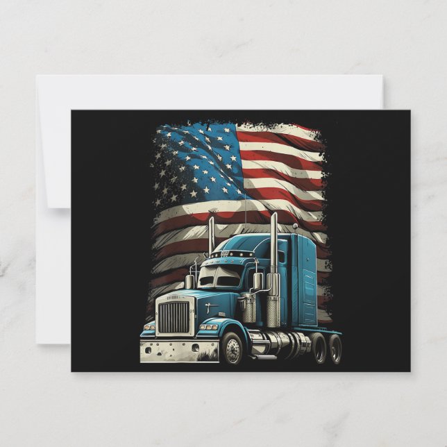 Drapeau américain de camionnette pour voiture patr (Devant)