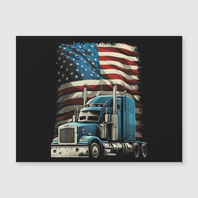 Drapeau américain de camionnette pour voiture patr (Devant)