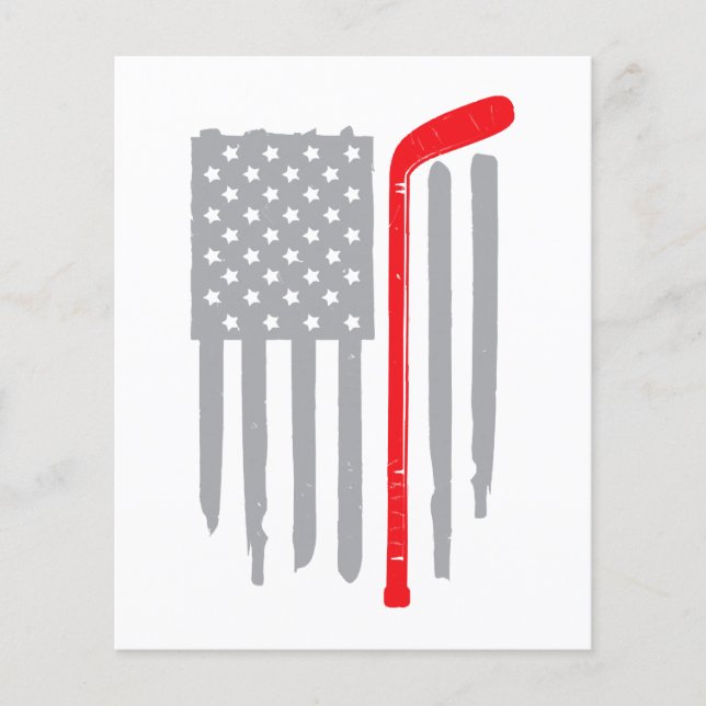 Drapeau américain de hockey (Devant)