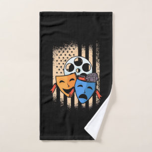 Drapeau américain de l'acteur de théâtre
