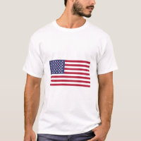 Drapeau américain Drapeau rouge blanc T-shirt Truc