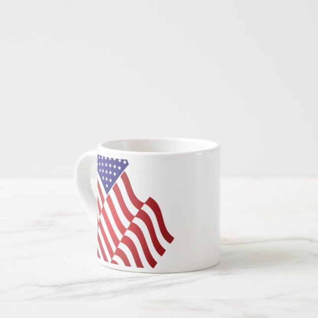 Drapeau américain Espresso Mug (Devant gauche)