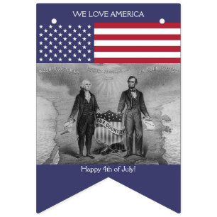 Drapeau américain George Washington Abraham