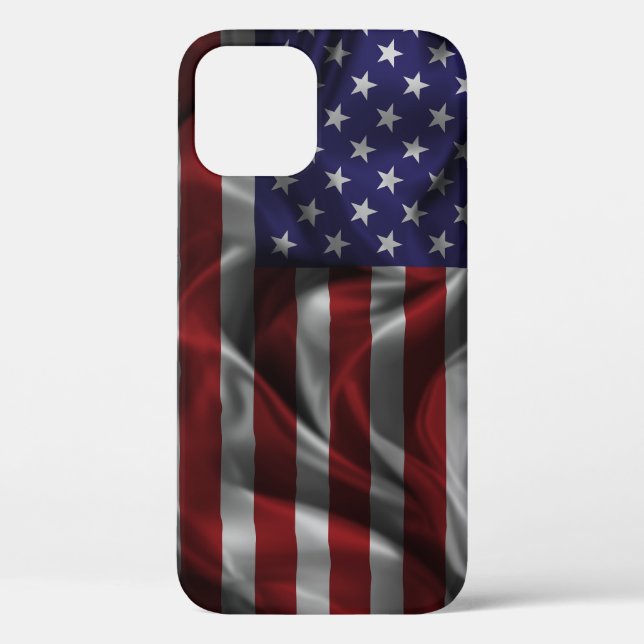 Drapeau américain iPhone 12 Coque (Verso)