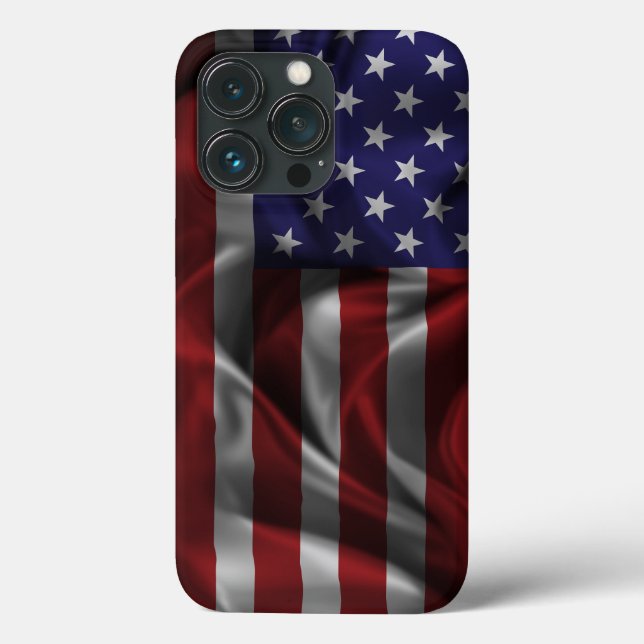 Drapeau américain iPhone 13 Pro Coque (Verso)