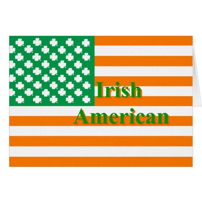 Drapeau américain irlandais (Devant horizontal)
