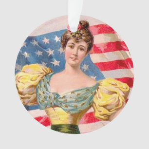 Drapeau américain Lady Liberty Independence