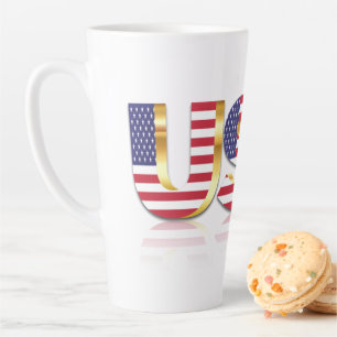 Drapeau américain Latte Mug