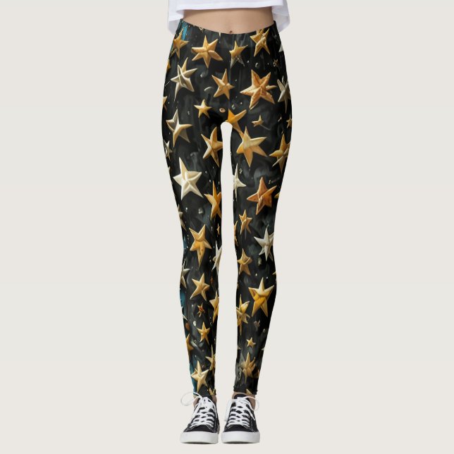 drapeau américain leggings (Devant)