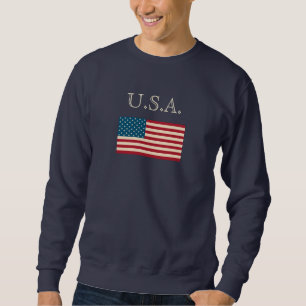Drapeau américain masculin Cadeau Sweatshirt améri