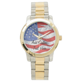 Drapeau américain montre personnalisée homme