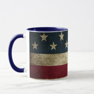 Drapeau américain Patriotic Rustic Mug