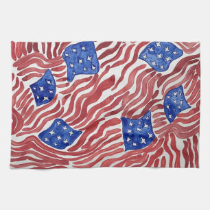 Drapeau américain patriotique Americana Serviette