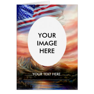 Drapeau américain patriotique haut