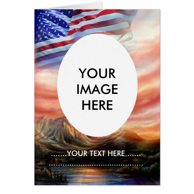 Drapeau américain patriotique haut (Devant)