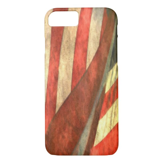 Drapeau américain patriotique iPhone 7 Coque (Dos)